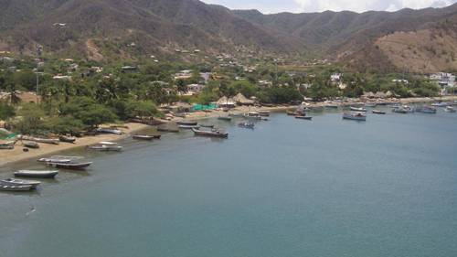 Vista aerea bahia Taganga