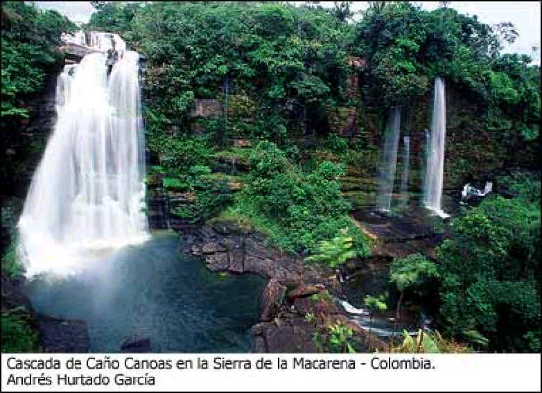 Cascada Cao Canoas en la Sierra de la Macarena