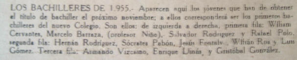 CODESA PROMOCION AÑO 1955