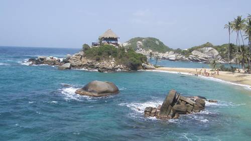 Vista panoramica San Juan del Guia Parque Tayrona